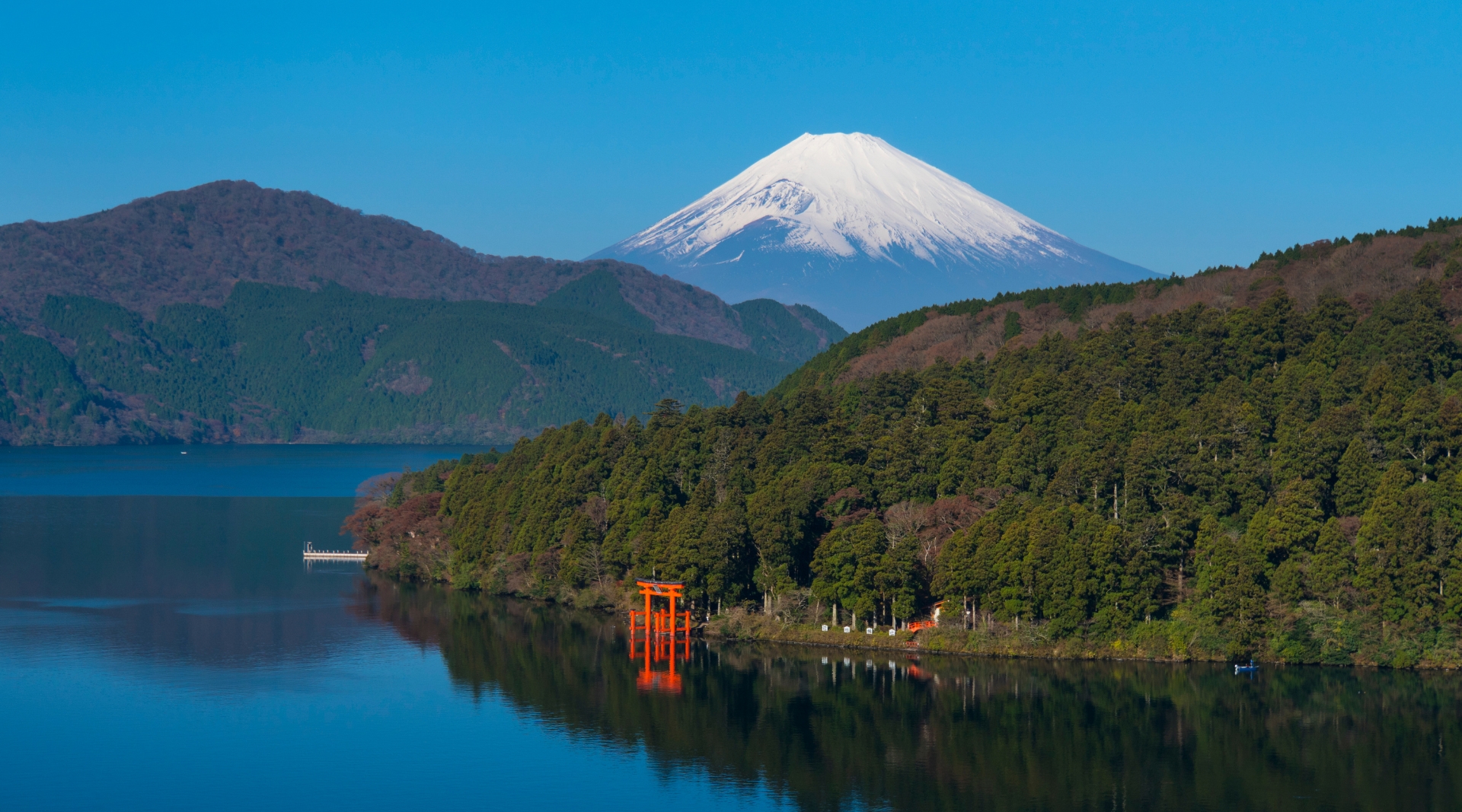 Lake Ashi and Mt. Fuji