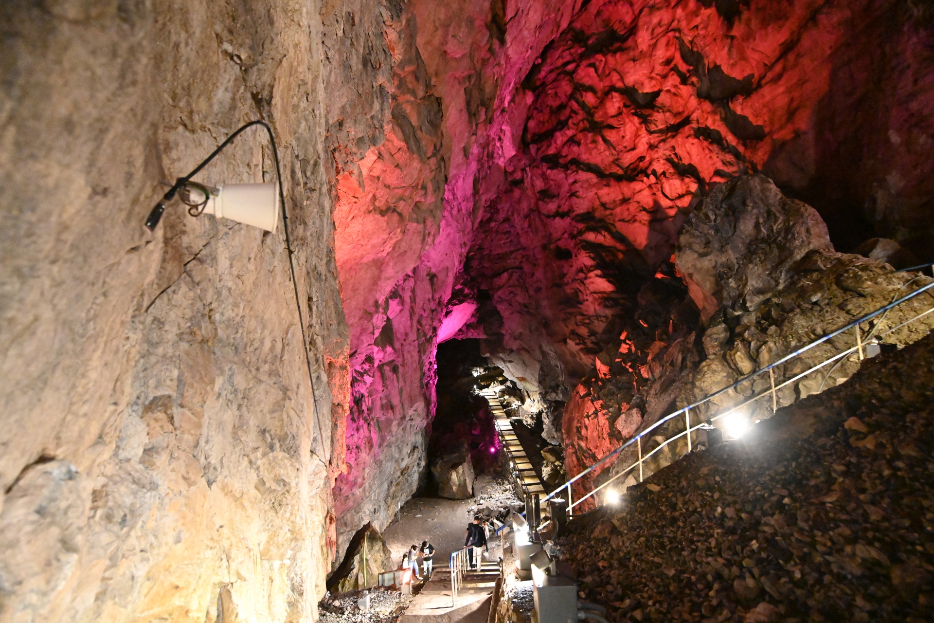 Inside of Nippara limestone caves