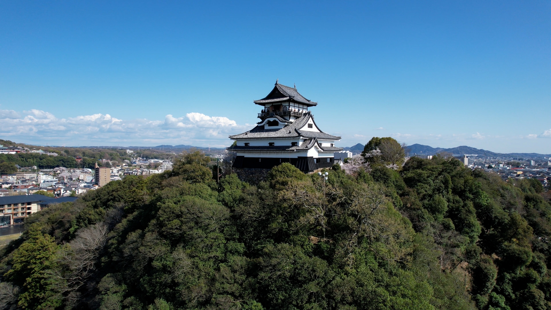 Inuyama Castle by drone