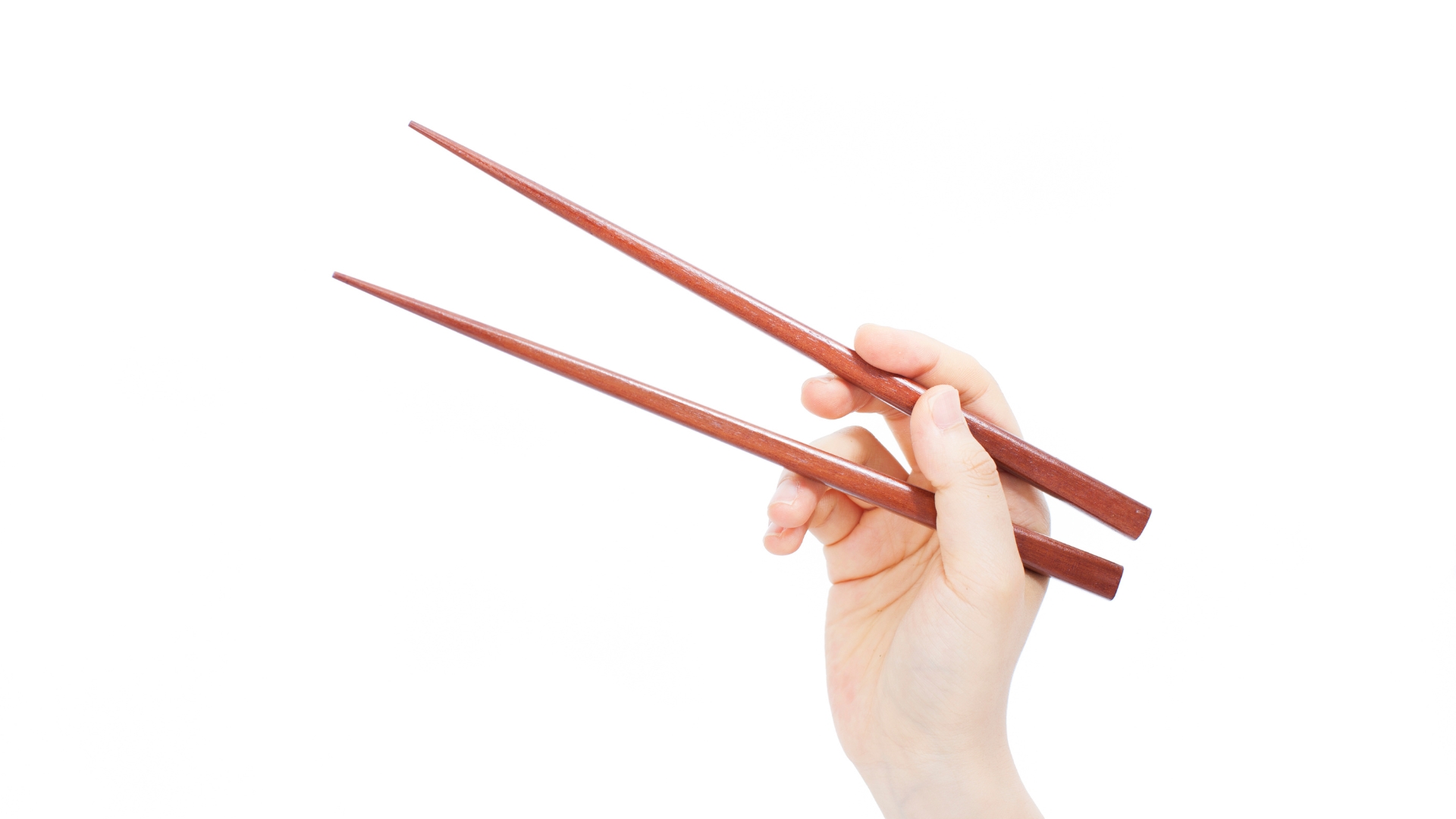 holding a chopstick